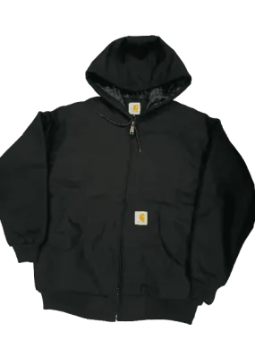 Carhartt Rework style black hooded jackets